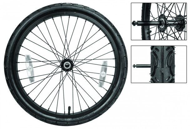Sunlite Trailer Replacement Wheel 20 Alloy Quick Release Pin Axle Black For 912629/912630/912632/98014