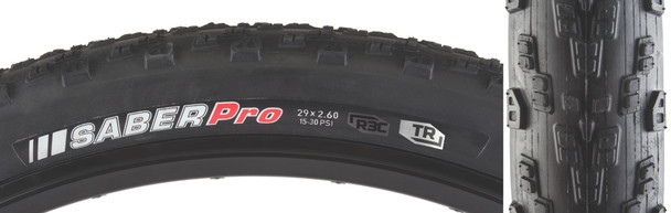 Kenda Tire Saber Pro 29X2.6 Black/Black R3C/Tr/Tr/120 Fold 30Psi