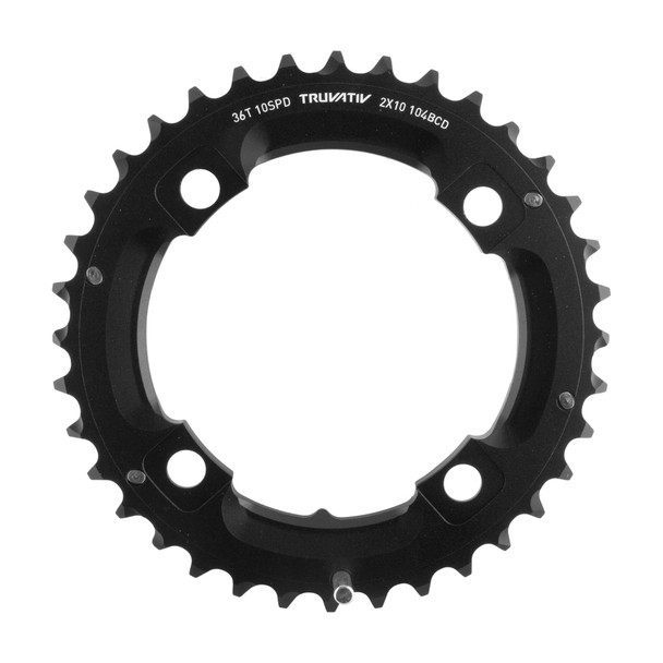 Sram Chainring 36-Tooth 104Mm 2X10 3-Pin 36/22 Alloy Black
