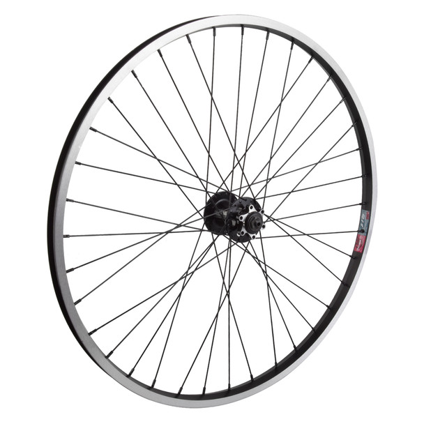 Wheel Master Wheel Front 26X1.5 559X19 Alloy Black Machined Sidewall 36 Alloy 6B Quick Release Black 14Gbk