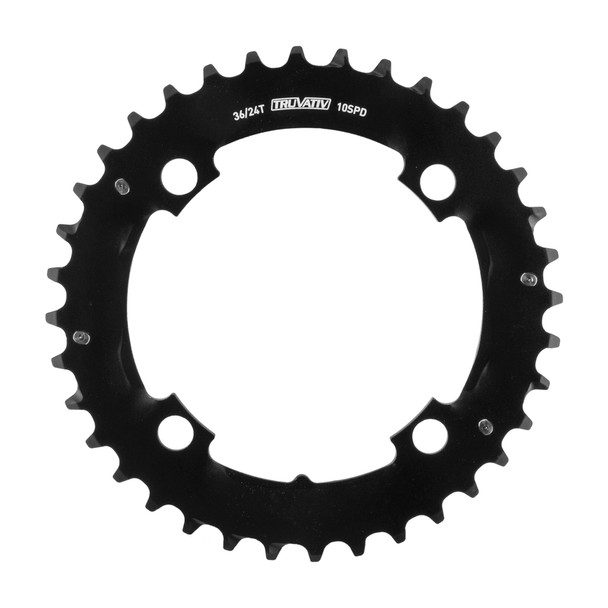 Sram Chainring 36-Tooth 104Mm 2X10 36/24 Alloy Black