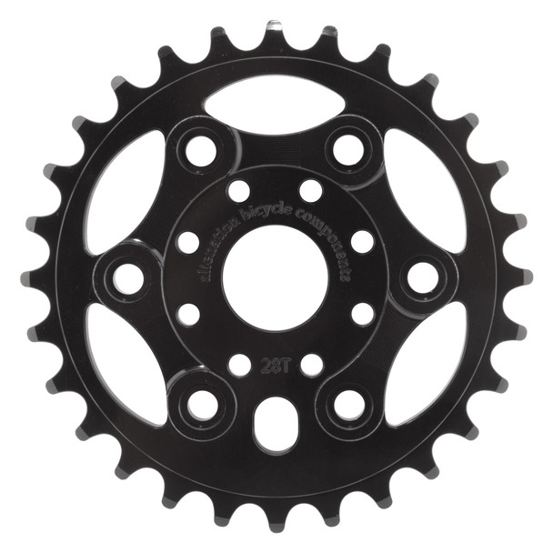 Alienation Chainring 1Pc 28-Tooth 1/8 Lynx Black