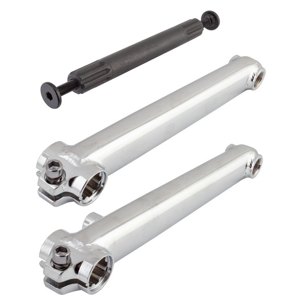 Se Bikes Crankarm Set Bmx Rad Chromoly 175 3Pc 19Mmx8T Spline Cp With Bottom Bracket Axle