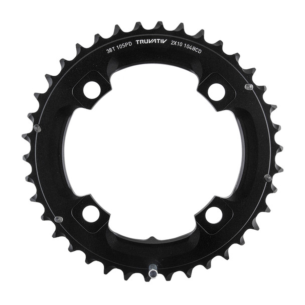 Sram Chainring 38-Tooth 104Mm 2X10 L-Pin 38/24 Alloy Black