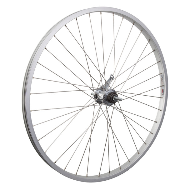 Wheel Master Wheel Rear 26X1.75 559X25 Alloy Silver 36 Shi Cb 110Mm Stainless Steel2.0Sl With Trim Kit