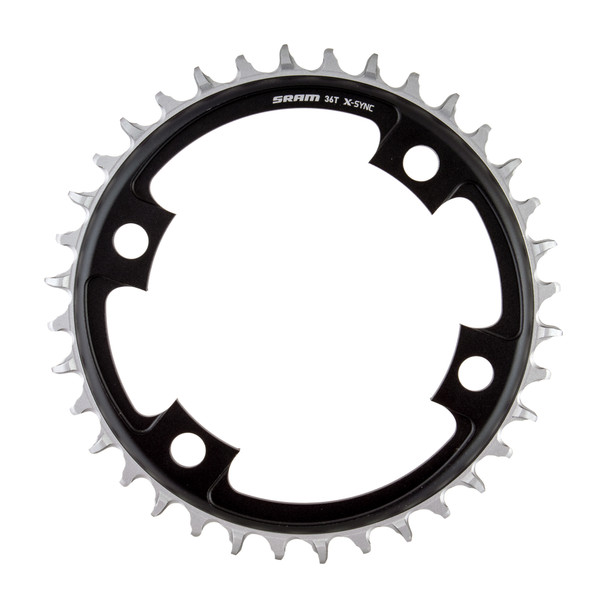 Sram Chainring 36-Tooth 107Mm 4B X-Sync Road Black