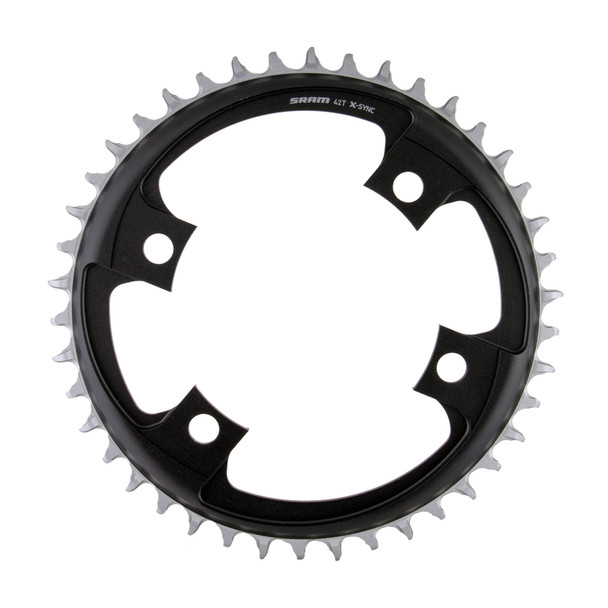 Sram Chainring 42-Tooth 107Mm 4B X-Sync Road Black
