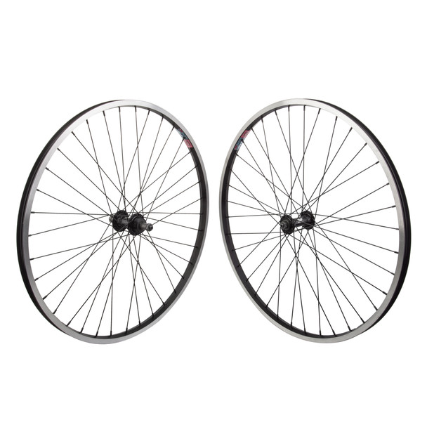 Wheel Master Wheel Pair 26X1.5 559X19 Alloy Black Machined Sidewall 36 Alloy Freewheel 5/6/7-Speed Quick Release Black 135Mm 14Gbk