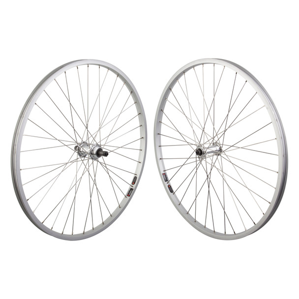 Wheel Master Wheel Pair 26X1.5 559X19 Alloy Silver 36 Alloy Freewheel 5/6/7-Speed Quick Release Silver Stainless Steel2.0Sl