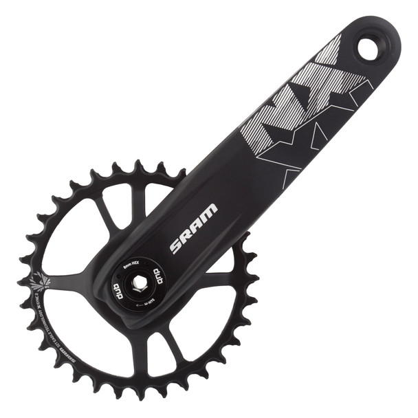 Sram Crankset Nx Eagle 175X32 Direct Mount Dub Xsync2 Steel Without Cups Black 12-Speed