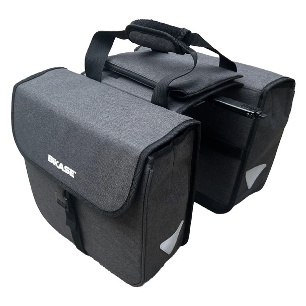 Bikase Bag Pannier Mik Twins Bkable Black