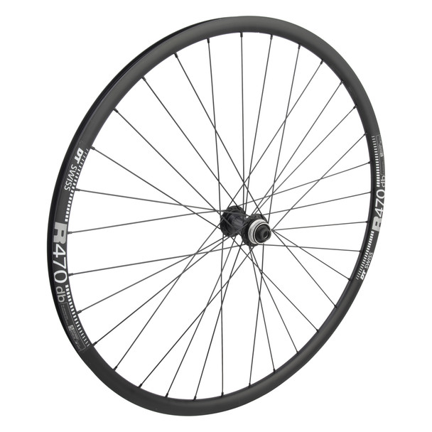 Wheel Master Wheel Front 700 622X20 Dt R470 Black Disc 32 Shi Rs470 Center Lock 12Mm Seal Black 100Mm Sapim Leader 2.0 Black