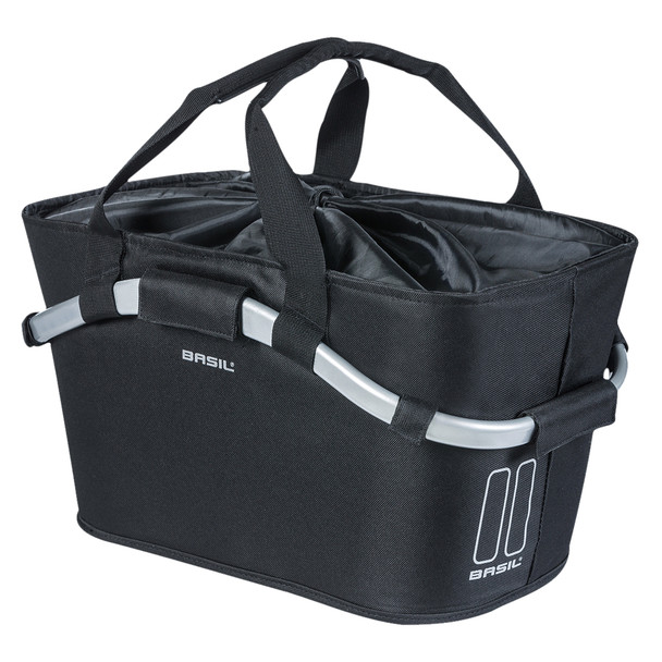 Basil Basket Rear Ractop Canvas 2Day Carry All Mik 22L Black