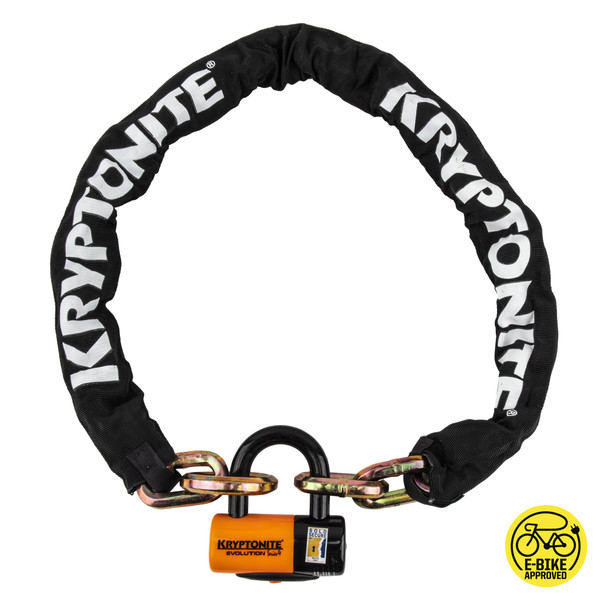 Kryptonite Lock Chain Ny Cinch Ring 1213 4.25Fx12Mm With Evs4 Disc 14Mm