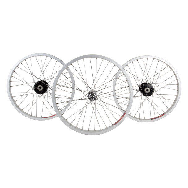 Wheel Master Wheel Set 20X1.75 406X25 Alloy Silver 36 Alloy 3/8 Bo Trike 15Mm Black Stainless Steel2.0Sl
