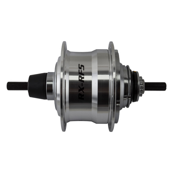 Sturmey Archer Hub Rear 5-Speed Rxrf5 36 Silver With Trim Kit/Twist-Shifter Tsc50/Cable 1700Mm 18-Tooth 135/185Mm Rotary