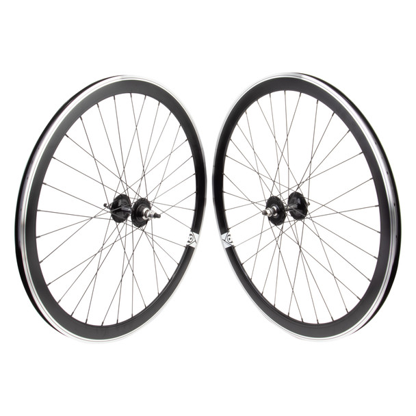Wheel Master Wheel Pair 700 622X15 Or8 42Mm Black Machined Sidewall 32 Or8 Fx/Freewheel Loose Black 120Mm Dti2.0Bk