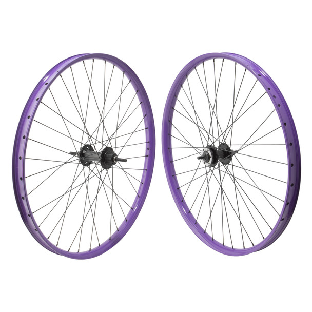 Se Bikes Wheel Pair 27.5 584X36 Maniacc Flyer(22) Polyurethane Nmsw 36 1Scas 6B Loose(F) Seal(R) 3/8 Black 110Mm 142Mm Stainless Steel2.0Bk