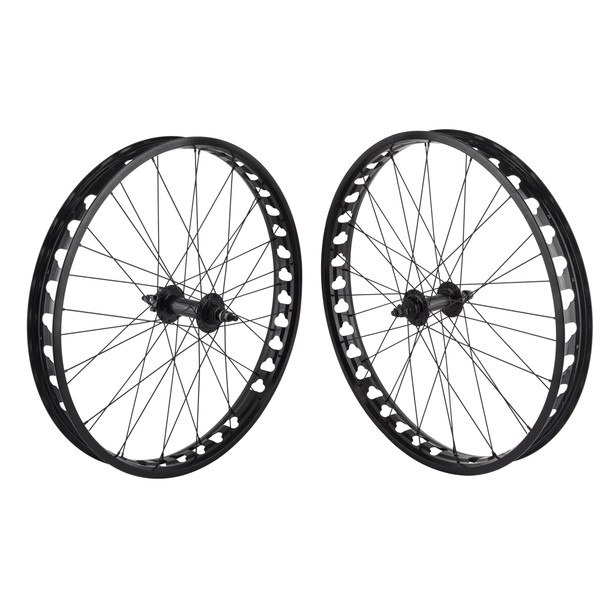 Se Bikes Wheel Pair 26X4 559X60 Black 36 Non-Disc(Front) 6 Bolt(Rear) 1Scas 3/8 Black 135F/170Rmm Dti2.0Bk