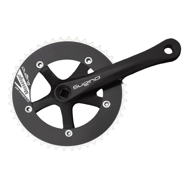 Sugino Crankset Rd2 Messenger 165X46 Sq Black/Black 130Bcd
