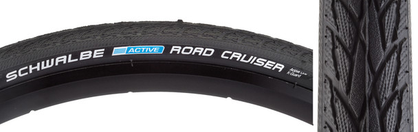 Schwalbe Tire Road Cruiser 16X1.75 Active Twin K-Guard Black/Bsk Gn-Compound Wire