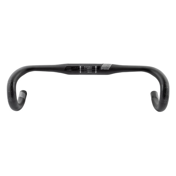 Full Speed Ahead Handlebar Slk Carbn Compact 31.8X42 Carbon With Black For Di2 (J)