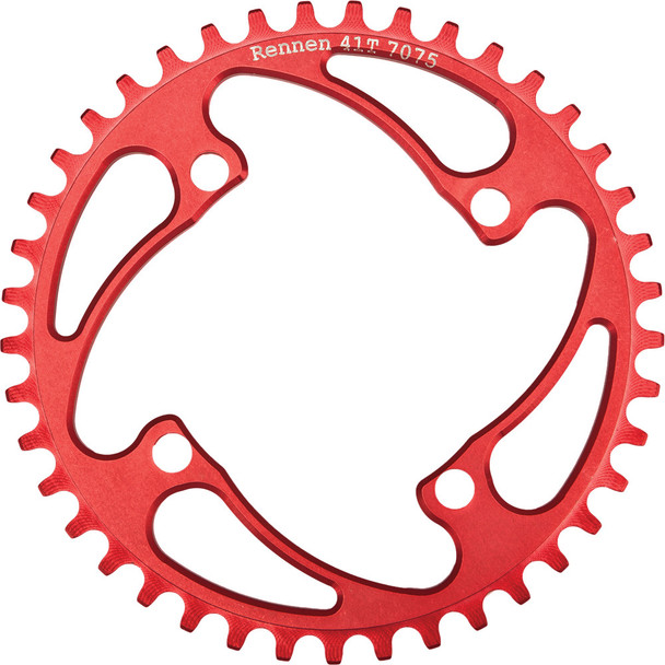 Rennen 4-Bolt 41T Red 7075Ch-R:41T-R