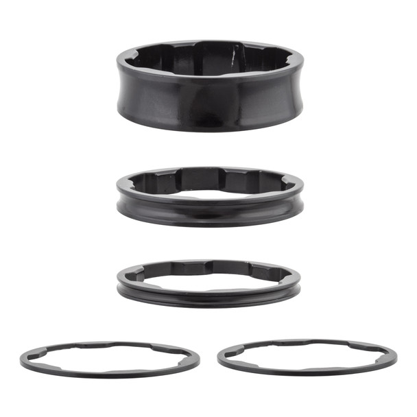 Box Components Head Part Two Spacer Kit 1-1/8 5Pc Black