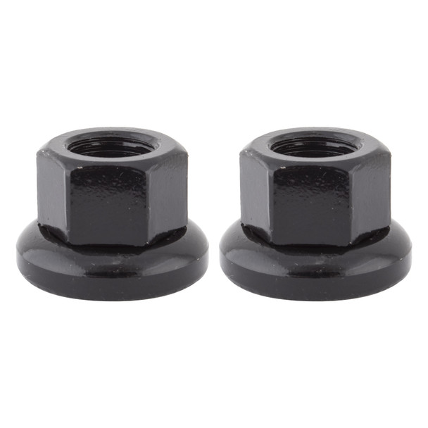 Origin8 Hub Axle Nut Chromoly Rear M10X1.0 Pair Black