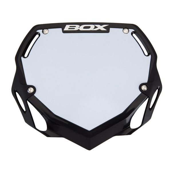 Box Components Number Plate Two Large Black