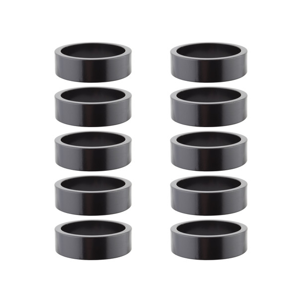 Origin8 Head Part Spacer Alloy 10Mmx1-1/8Bk Bag Of 10