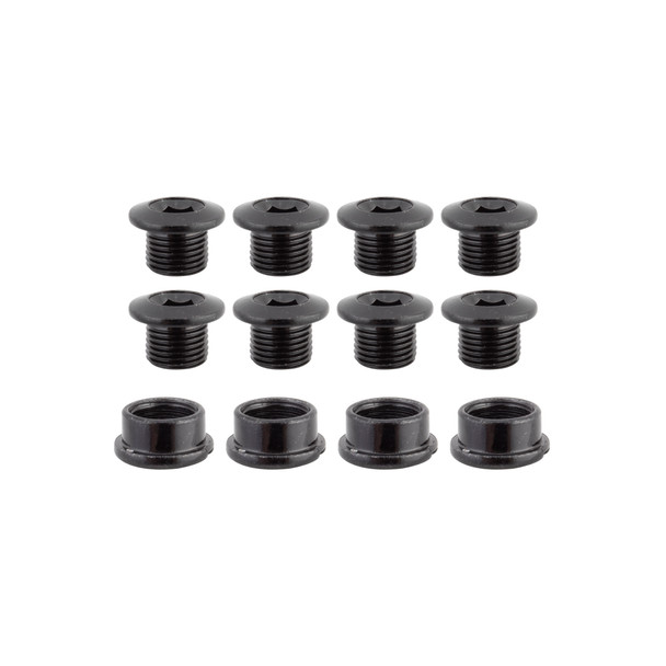 Origin8 Chainring Bolt Set Thruster Boost/Fat Double Steel Black