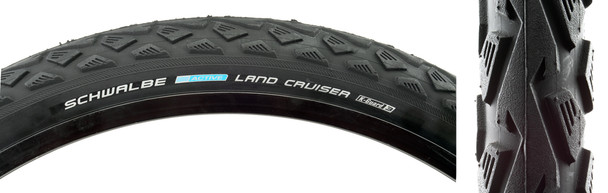 Schwalbe Tire Land Cruiser 26X1.75 Active Twin K-Guard Black/Bsk Sbc Wire
