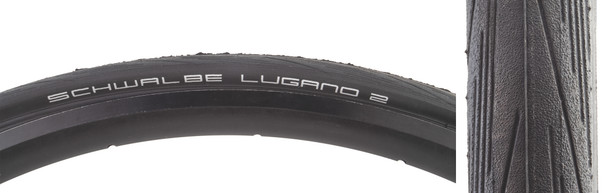 Schwalbe Tire Lugano Ii 700X23 Active Lite K-Guard Black/Bsk Silica Wire