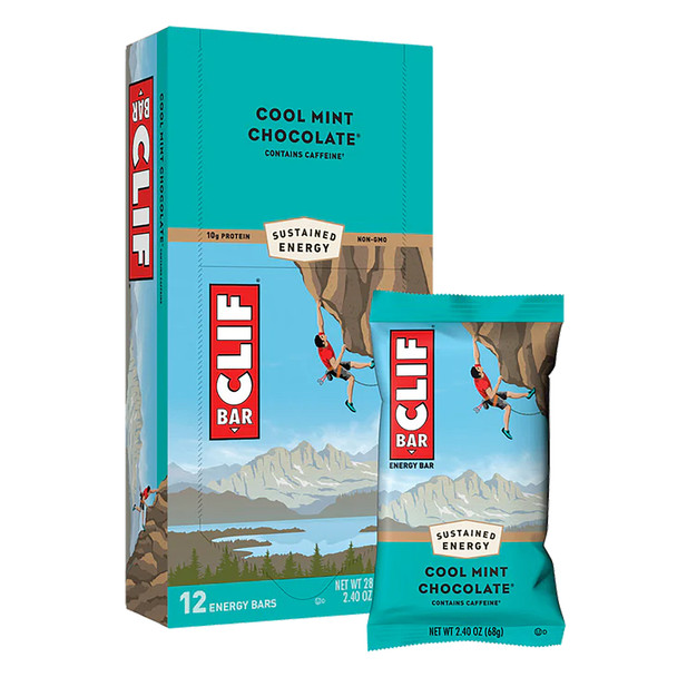 Clifbar Food Bar Cool Mint Choc Box Of 12