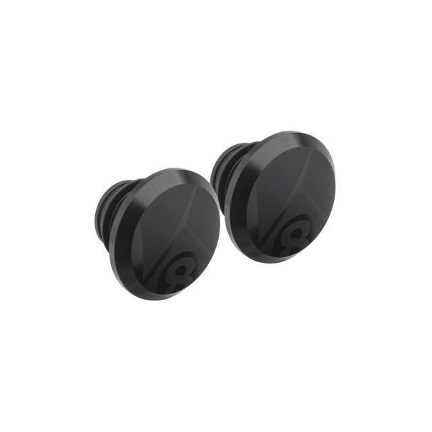 Origin8 Handlebar Plug Push-In Mountain Bike Alloy Black-Ano