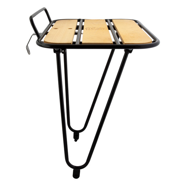 Minoura Bike Rack Front Gamoh King Carrier Kcl4F Pouteur Black Wood Plate