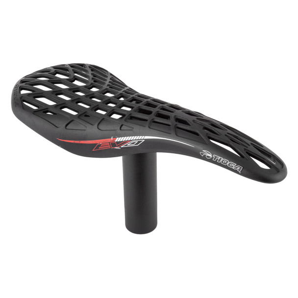 Tioga Saddle D-Spyder Evo Carbon With Post 27.2X78Mm Black