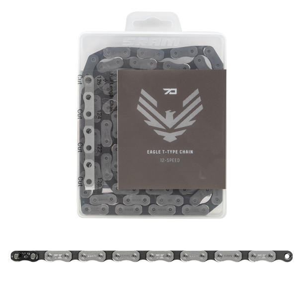 Sram Chain Eagle 70 12-Speed Silver 126L T-Type Solid Pin Powerlock