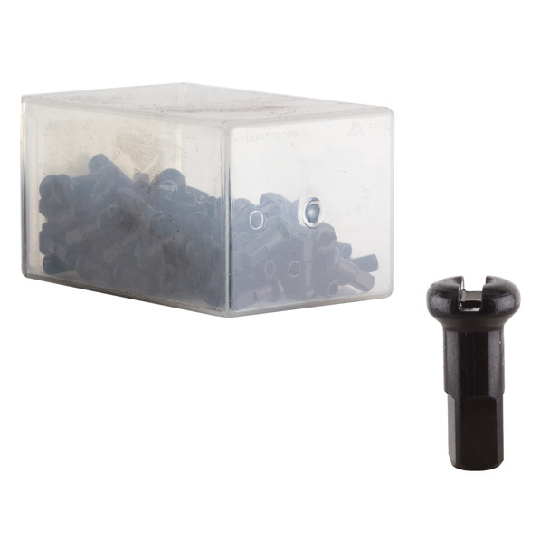 Dt Swiss Spoke Nipple Alloy 2.0X12Mm Black Box Of 100
