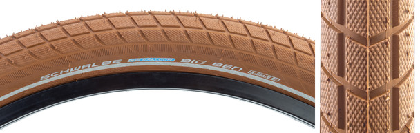 Schwalbe Tire Little Big Ben 700X38 Active Twin K-Guard Tan/Brown/Ref Sbc Wire