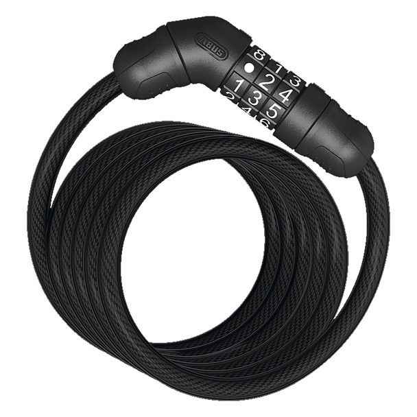 Abus Lock Cable 4508 Star Combo 150Cmx8Mm Without -Bracket Black