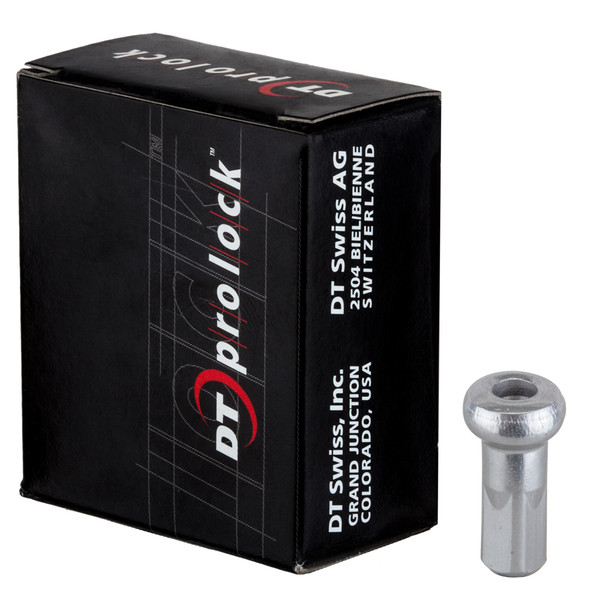 Dt Swiss Spoke Nipple Alloy 2.0X12Mm Prolock/Hidden Silver Box Of 100