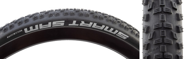 Schwalbe Tire Smart Sam 26X2.25 Perf Black/Bsk Addix E25 Wire