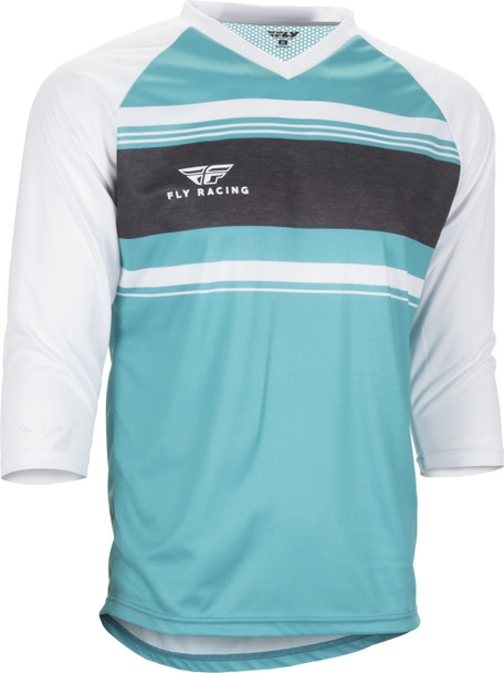 Fly Racing Ripa 3/4 Jersey Teal/Heather/White Sm 352-0778S