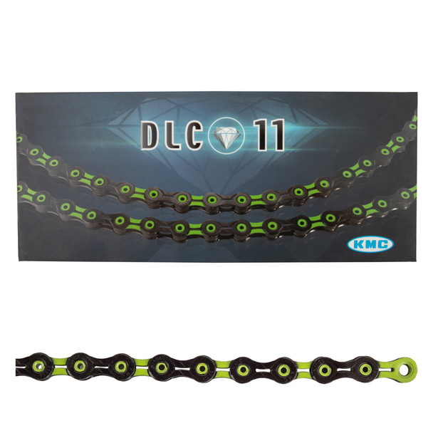 Kmc Chain Dlc 11-Speed Black/Gn 118L