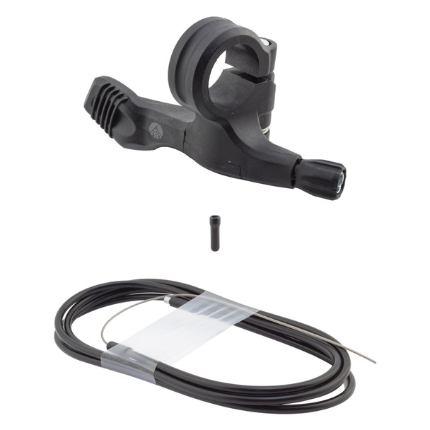 Origin8 Seatpost Hangtime Dropper Remote Only Flat Bar Compound With Cable/Housing Black