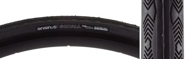 Origin8 Tire Squall 700X23 Wire Belt Black/Black