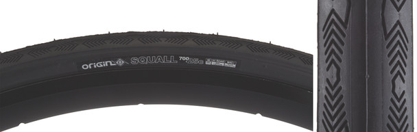 Origin8 Tire Squall 700X25 Wire Belt Black/Black