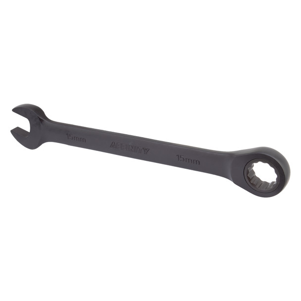Affinity Tool Pedal Wrench Slim Combo 15Mm-Box/Open-End Long Black